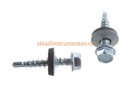 Саморезы для крепления кровельных материалов к деревянной обрешетке Зубр оцинкованные, 4,8x29 мм, 400 шт 4-300315-48-029