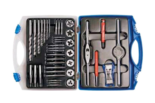 Резьбонарезной набор Bucovice Tools M 3, 39 предметов, М3-М12, в кейсе 330120