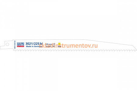 Полотно по древесине 3021/225 bi (5 шт; 225х19х1.27 мм; 205 мм; 6 TPI) WILPU 1227200005