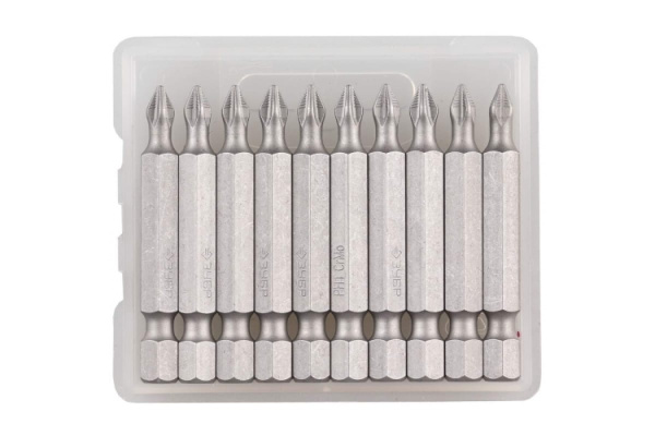 Биты "МАСТЕР" кованые 10 шт. (50 мм; PH1; хвостовик E 1/4") Зубр 26001-1-50-10