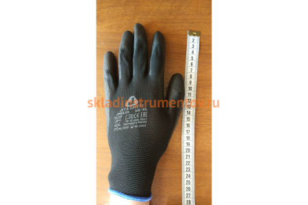 Защитные перчатки с полиуретановым покрытием JetaSafety (12 пар) JP011b/XL