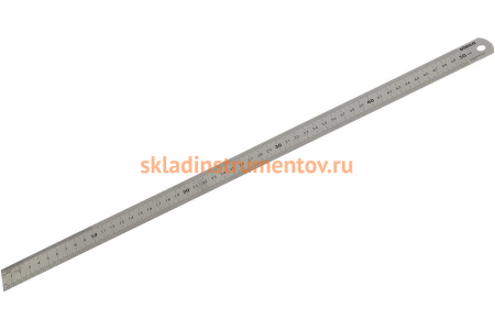 Линейка 500мм (нержавеющая сталь, двухсторонняя шкала) Biber 40164 тов-172038