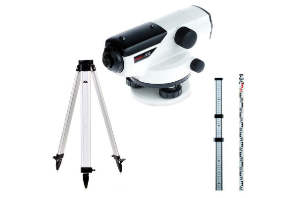 Комплект ADA: нивелир PROF X32 + рейка STAFF 4 + штатив на винтах Strong S А00119_К