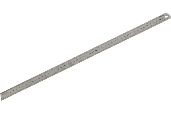 Линейка 500мм (нержавеющая сталь, двухсторонняя шкала) Biber 40164 тов-172038