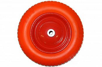Колесо PU 3.25-8 (360 мм; втулка 95 мм; подшипник 20 мм) для тачек WB 120D, WB 200D, WB 300D Tsunami D0KB8A4AIR32504