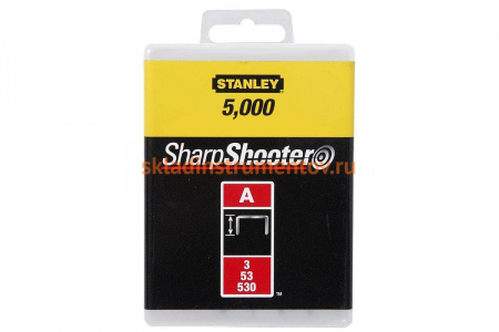 Скоба для степлера Stanley тип "А" 6мм х 5000шт 1-TRA204-5T