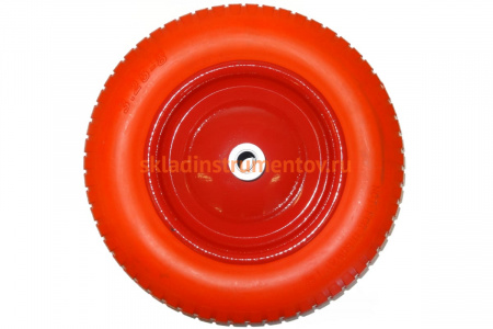 Колесо PU 3.25-8 (360 мм; втулка 95 мм; подшипник 20 мм) для тачек WB 120D, WB 200D, WB 300D Tsunami D0KB8A4AIR32504