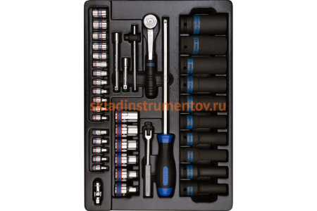 Набор инструментов в красной тележке, 204шт KING TONY 934A-100MR