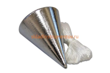 Конусный отвес SANTOOL 200 г, шнур 5 м 010404-002