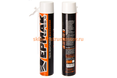 Монтажная всесезонная пена ЕРМАК 750мл 490гр 669-116