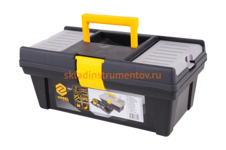 Пластмассовый ящик для инструмента 12 с ячейками VOREL 312х167х130мм 78811