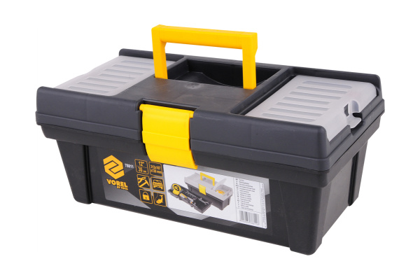 Пластмассовый ящик для инструмента 12 с ячейками VOREL 312х167х130мм 78811