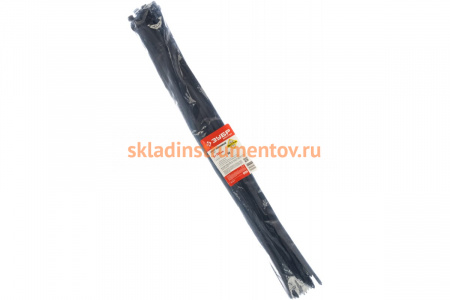 Нейлоновые хомуты Зубр черные, 9x760 мм, 50 шт. 309030-90-760