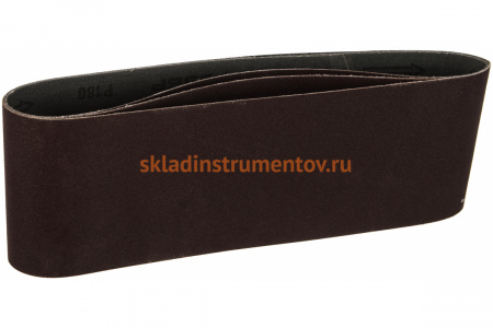 Лента шлифовальная универсальная  "МАСТЕР" 3шт. (610х100 мм; P180) для ЛШМ Зубр 35543-180