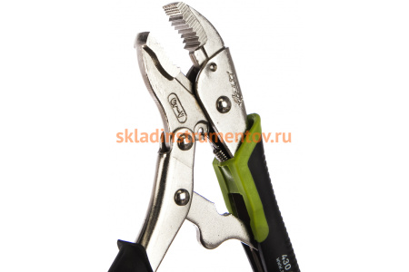 Зажим с фиксацией с полукруглым захватом Дело техники 180 мм 430480