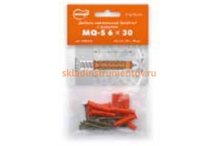 Нейлоновый дюбель c шурупом 6х30 Mungo MQ-S 10 шт. 1380051B