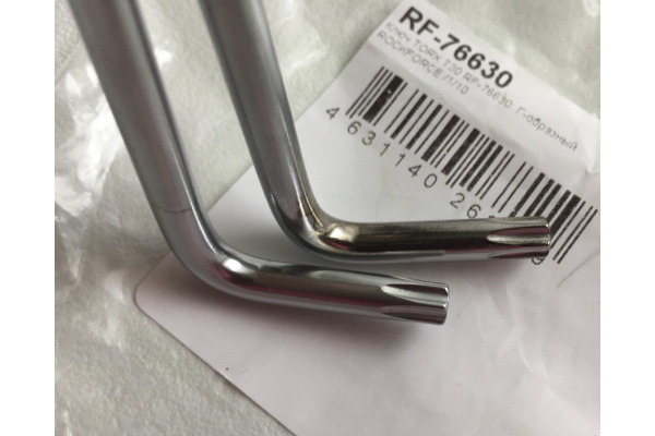 Г-образный ключ ROCKFORCE TORX T30 RF-76630