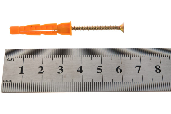 Дюбель универсальный полипропиленовый с оцинкованным шурупом 18 шт. (5х32 мм; ТФ6) ЗУБР 4-301206-05-032