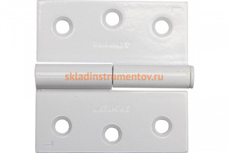 Дверная разъемная петля STAYER Master цвет белый левая 75 мм 37613-75-2L