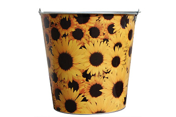 Оцинкованное ведро Центроинструмент Подсолнухи 1040-5-3