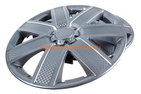 Колесные колпаки Airline 13" Гелакси, серебристый, карбон, 2 шт. AWCC-13-14