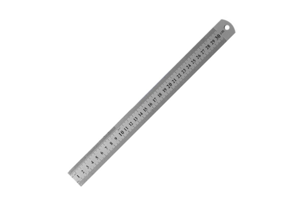 Двусторонняя, металлическая линейка, 300 мм РемоКолор 15-6-030