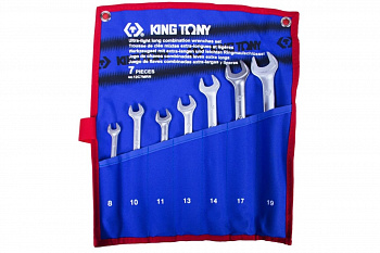 Набор комбинированных удлиненных ключей KING TONY 7 предметов 12C7MRN