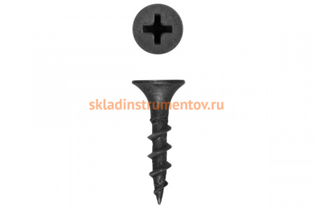 Фосфатированные саморезы с крупной резьбой Зубр по дереву PH2 4,8x152 мм 400 шт 300035-48-152