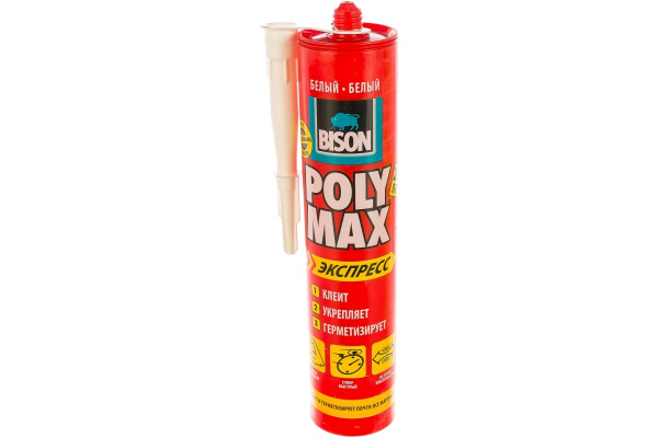 Монтажный клей BISON POLYMAX EXPRESS WHITE CRT 425G 6307937