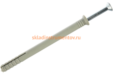 Дюбель-гвоздь полипропиленовый с потайным бортиком 50 шт. (8х100 мм; ТФ5) Зубр 4-301345-08-100