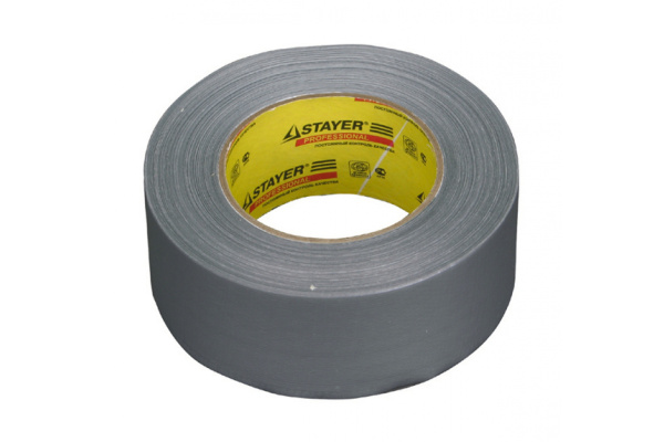 Клейкая лента армированная серебристая (50 мм; 25 м) укрепленная тканью Stayer 12080-50-25