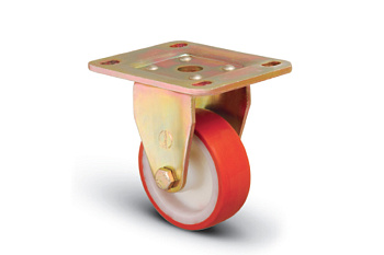 Колесо сверхмощное полиуретановое неповоротное 200 мм MFK-TORG ED02 ZBP 200