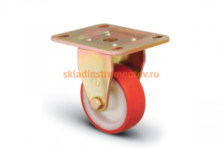 Колесо сверхмощное полиуретановое неповоротное 200 мм MFK-TORG ED02 ZBP 200