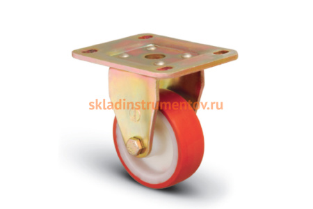 Колесо сверхмощное полиуретановое неповоротное 80 мм MFK-TORG ED02 ZBP 80