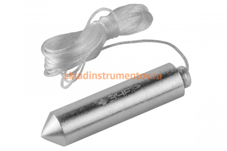 Строительный отвес со шнуром, в пластиковом контейнере, 200 г Зубр "МАСТЕР" 0636-200_z01