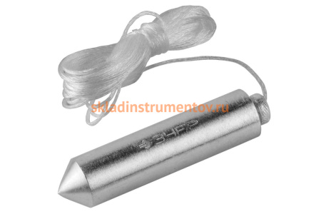 Строительный отвес со шнуром, в пластиковом контейнере, 200 г Зубр "МАСТЕР" 0636-200_z01