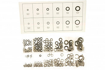 Набор шайб и гроверов СИБРТЕХ 350 предметов 47614