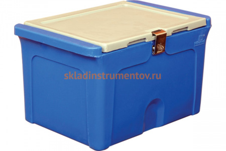 Контейнер 500х335х303 мм синий с крышкой ТАРА 01318