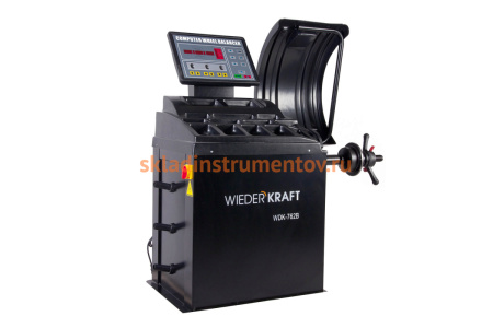 Балансировочный станок с автоматическим вводом 2-х параметров WIEDERKRAFT 220 в WDK-762B