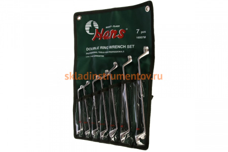 Комплект накидных ключей 6-19мм, 7шт Hans 16007M