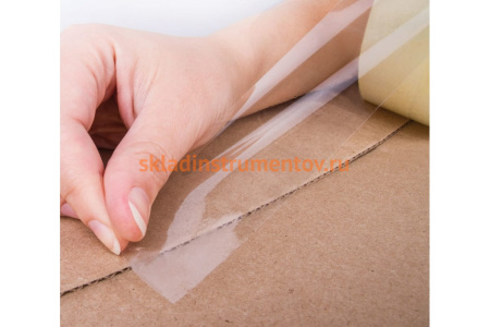 Клейкая лента BRAUBERG 48 мм х 100 м, упаковочная, прозрачная, 45 мкм, 221109