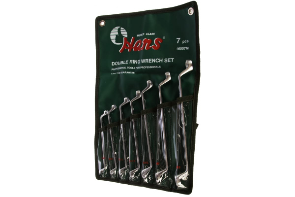 Комплект накидных ключей 6-19мм, 7шт Hans 16007M