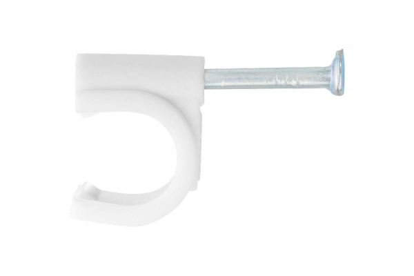 Электроустановочные скобы СИБРТЕХ 4 мм,круглый профиль,50 шт. 47512