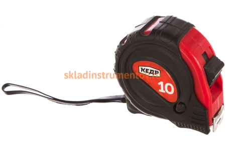 Рулетка с фиксатором КЕДР 10м х 25мм 016-1025 23445