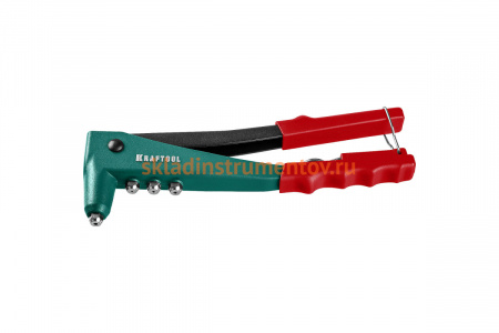 Заклепочник с литым корпусом Kraftool "X-3" для заклёпок 2.4-4.8 мм - алюминий и сталь, 2.44.0 - нерж сталь 31170_z01