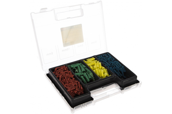 Набор сверл комбинированный (7 шт по металлу; 5 шт по дереву; 5 шт по кирпичу; 6 шт биты; 277 шт дюбели) DEXX 2970-H300