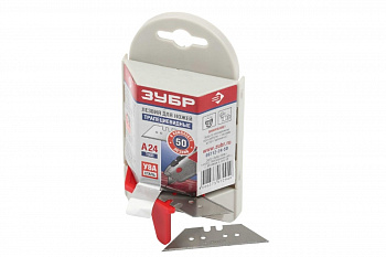 Лезвие трапециевидное 50 шт. для строительных ножей Зубр 09712-24-50