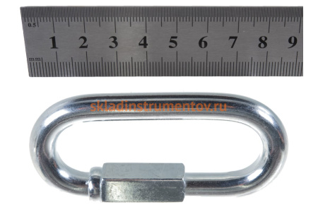 Карабин винтовой оцинкованный с муфтой 10 шт. (10 мм; ТФ5) Зубр 4-304535-10