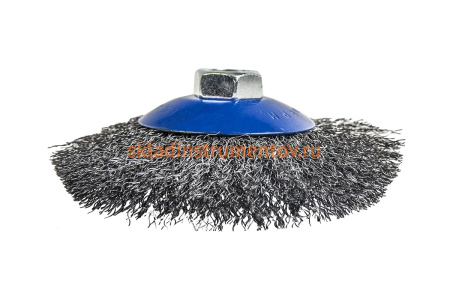 Кордщетка радиальная с наклоном мягкая (115 мм; М14) для УШМ ПРАКТИКА 773-354