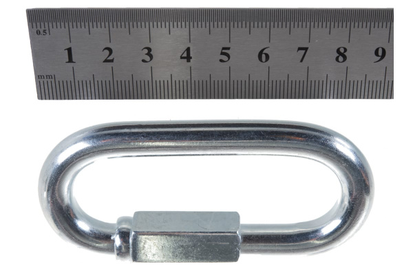 Карабин винтовой оцинкованный с муфтой 10 шт. (10 мм; ТФ5) Зубр 4-304535-10 Карабин винтовой оцинкованный с муфтой 10 шт. (10 мм; ТФ5) Зубр 4-304535-10